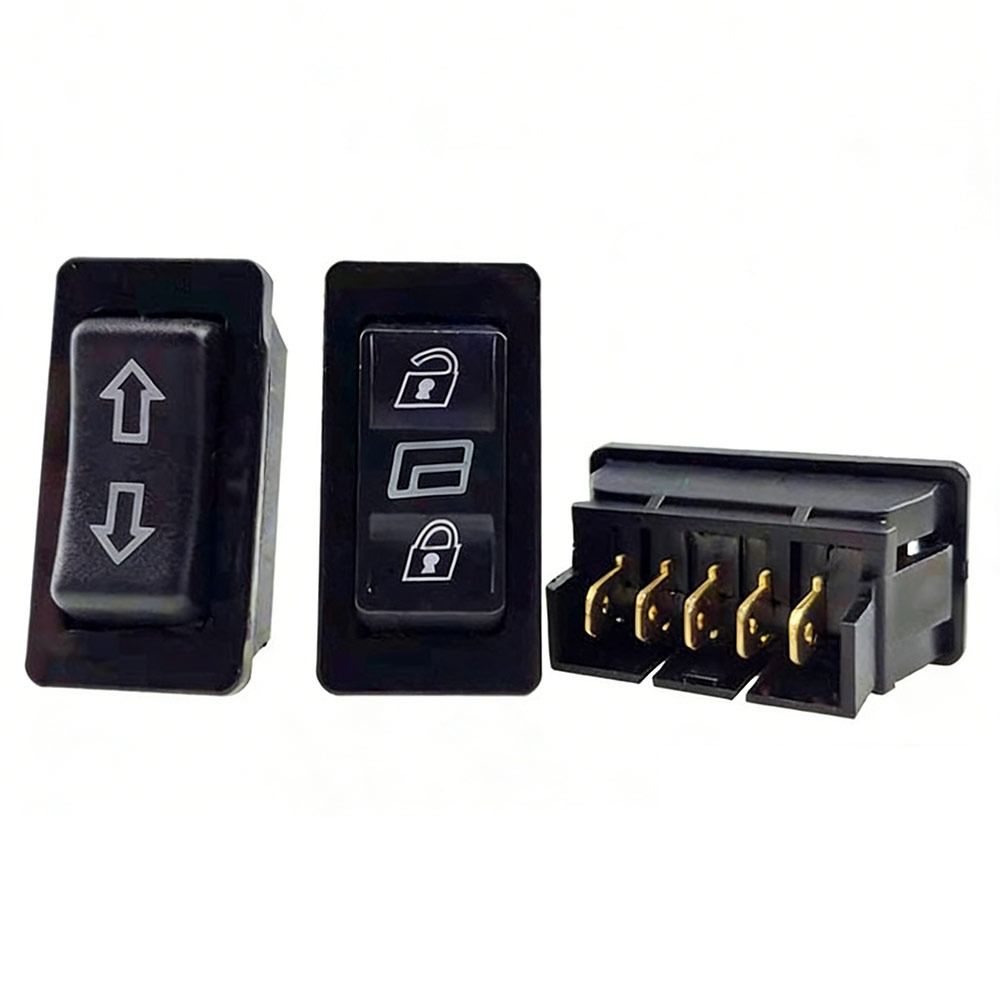 12V20A Door Glass Control 5 Pins Glass Lifter Control Button Car Door Power Switch Car Interior