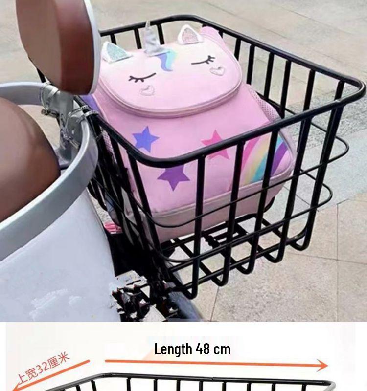 Водонепроницаемая задняя велосипедная корзина для электровелосипедов и самокатов - Утолщенная конструкция, Идеально подходит для студентов