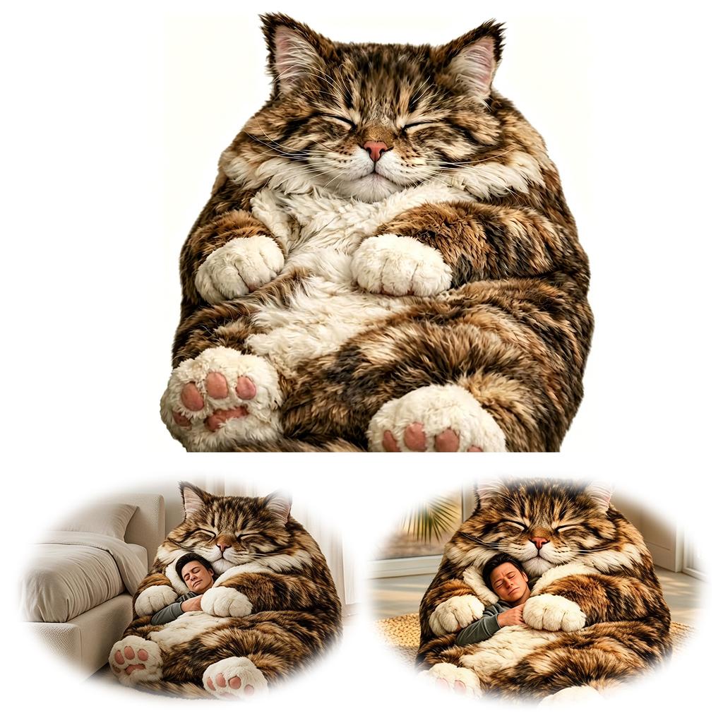 Спальный мешок для кошки Удобный Мягкий Животный Конверт Одеяло Милый Кошачий Конверт Спальный мешок для Взрослых Зимний Уличный Использование