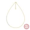 Jewellery S925 Sterling Silver Necklace Adjustable 4A Zirconia Chain