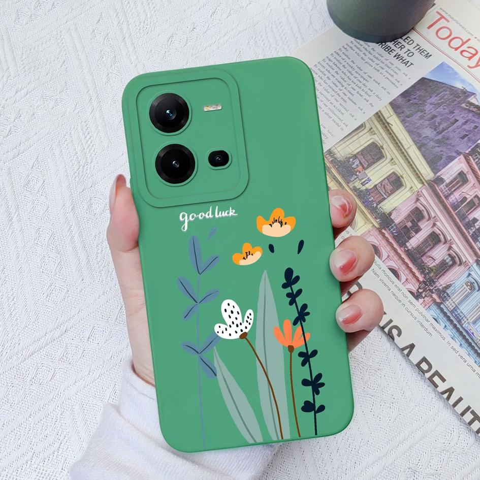 Чехол для телефона Vivo V9 V19 Neo V20SE V21E V23E V25E V27 Pro Z1 Z3 Z5X, модный защитный мягкий силиконовый чехол с цветком авокадо для Vivo, чехол для телефона, бампер
