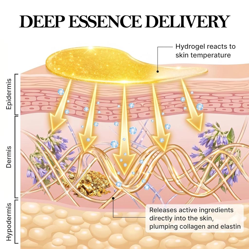 Lebelage Доктор. Гидрогелевая патч для глаз с 24-каратным золотом (60 шт.) - [K-BEAUTY] Вирусное осветление зоны под глазами