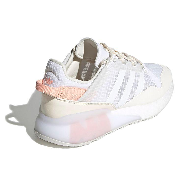 Adidas Женские кроссовки ZX 2K Boost Pure White Blush Core-White Grey-One Chalk-White G55514