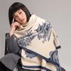 National Style Ancient Building Antique Retro Autumn And Winter Style Ladies Short Beard Tassel Warm Scarf Shawl Neck