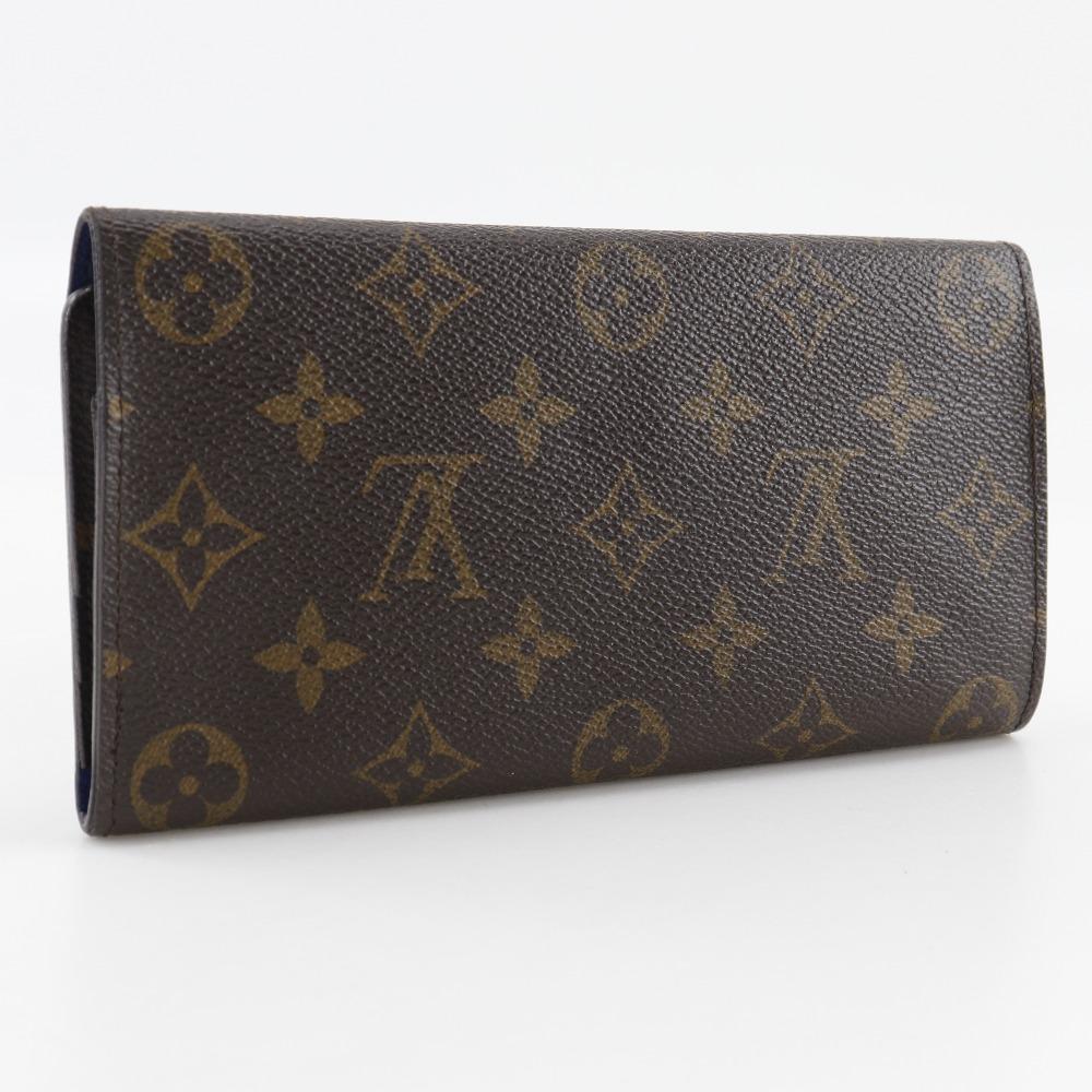 Louis Vuitton Portefeiulle Josephine Purse M60164 Three Fold Brown Monogram Canvas Women Used