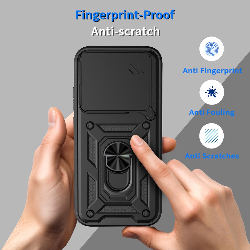 Противоударный задний чехол-бампер для Xiaomi POCO X8 Pro MAX 5G X7 F8 Ultra M8 Pro с подставкой и кольцом-держателем