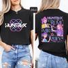 Hot K-Pop Demon Hunters Mira Rumi Zoey Printing T-shirt Women Fashion Short Sleeve Street Casual Personality Summer T-shirt
