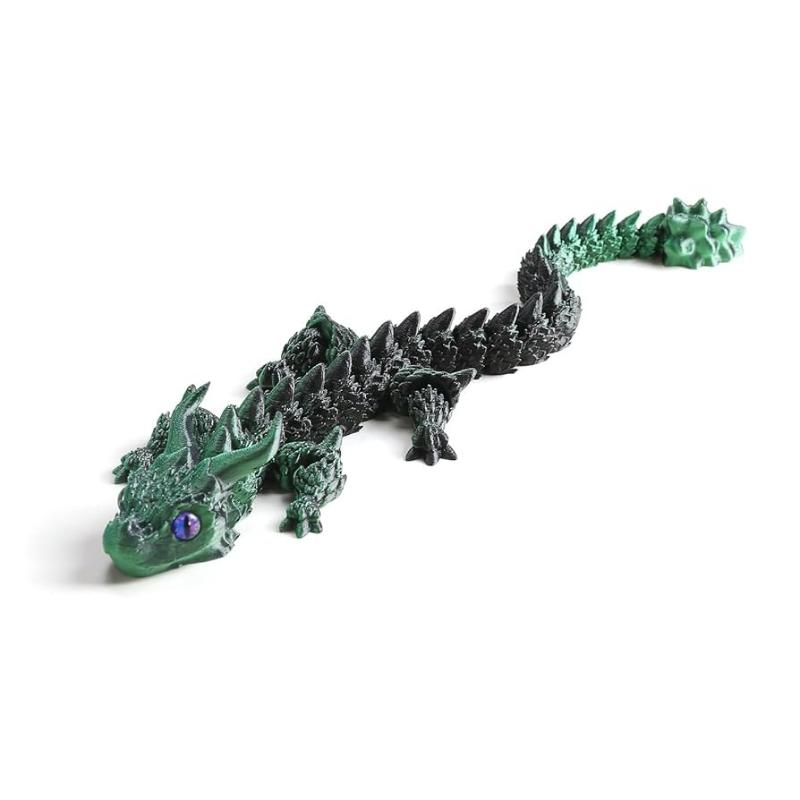 30cm Articulated 3D Printed Dragon Fidget Toy Handmade Craft Graduation Gift Desktop Ornament for Adults Kids Decor