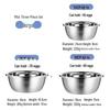 Meichu 304 Stainless Steel Kitchen Prep Bowl Set