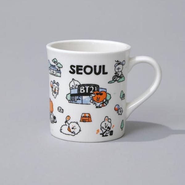 BT21 Кружка Seoul Edition (340 мл / 11,49 жидких унций.)