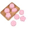 8 Pcs/Set Cookie Cutters Plastic 3D Flower Shape Cartoon Pressable Biscuit Mold