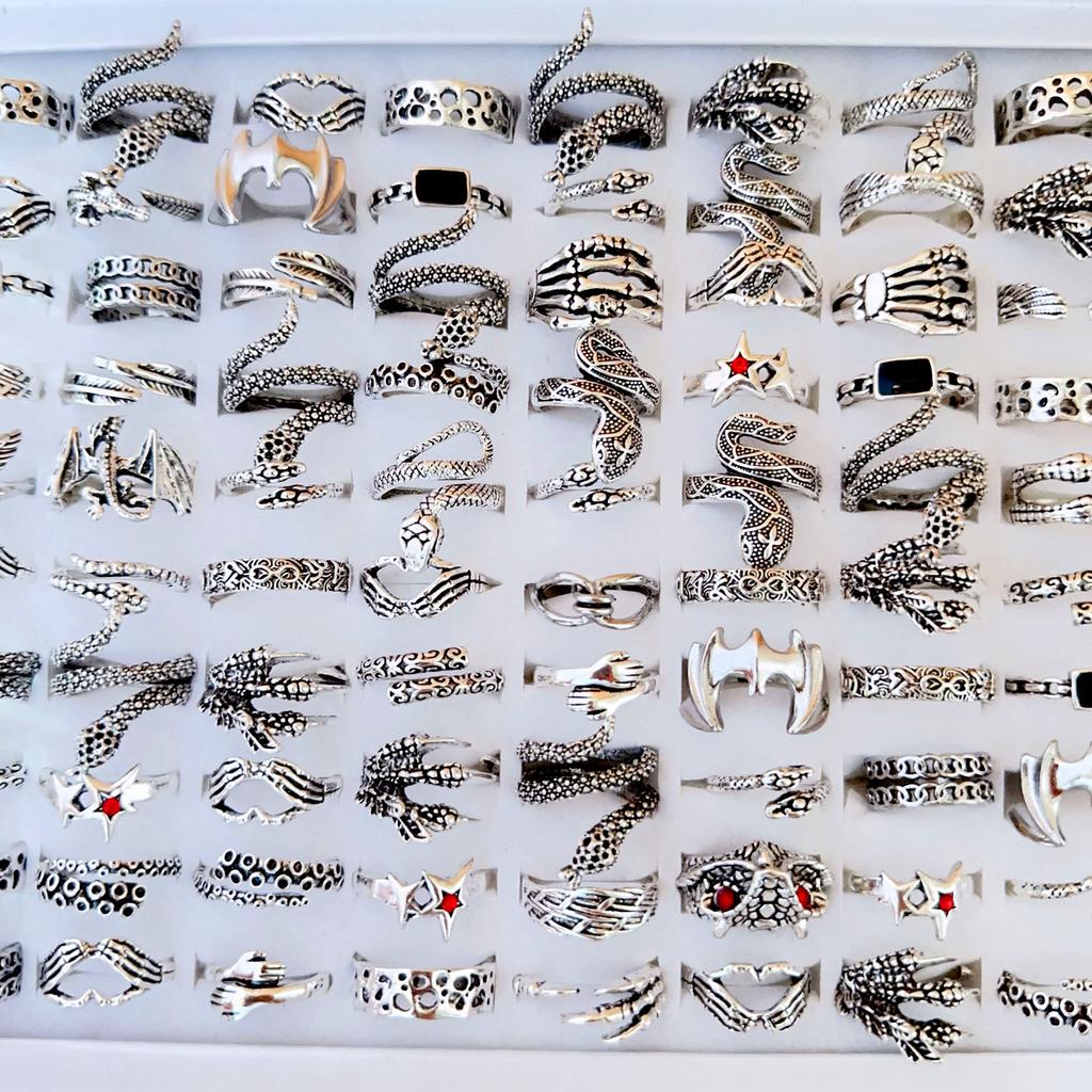 10Pcs Mixed Match Ring Ladies Crystal Ring Jewelry