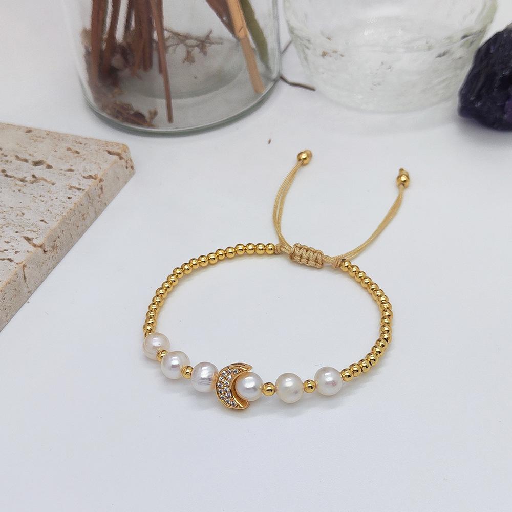 European & American Virgin Mary Multi-Layer Beaded Pearl Bracelet Set, Ethnic Style for Women