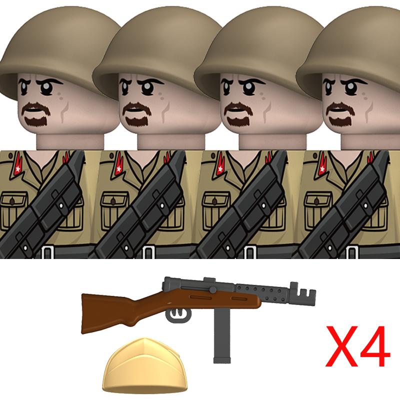Высококачественный Ww2 Итальянская армия стиль Высококачественная Армейская Военная фигурка Высококачественное Здание Высококачественные Кубики Пехота Высококачественные Фигурки