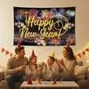 150x100CM 2026 Background Cloth Banner New Year Wall Decor Cloth New Year Backdrop  Shopping Mall