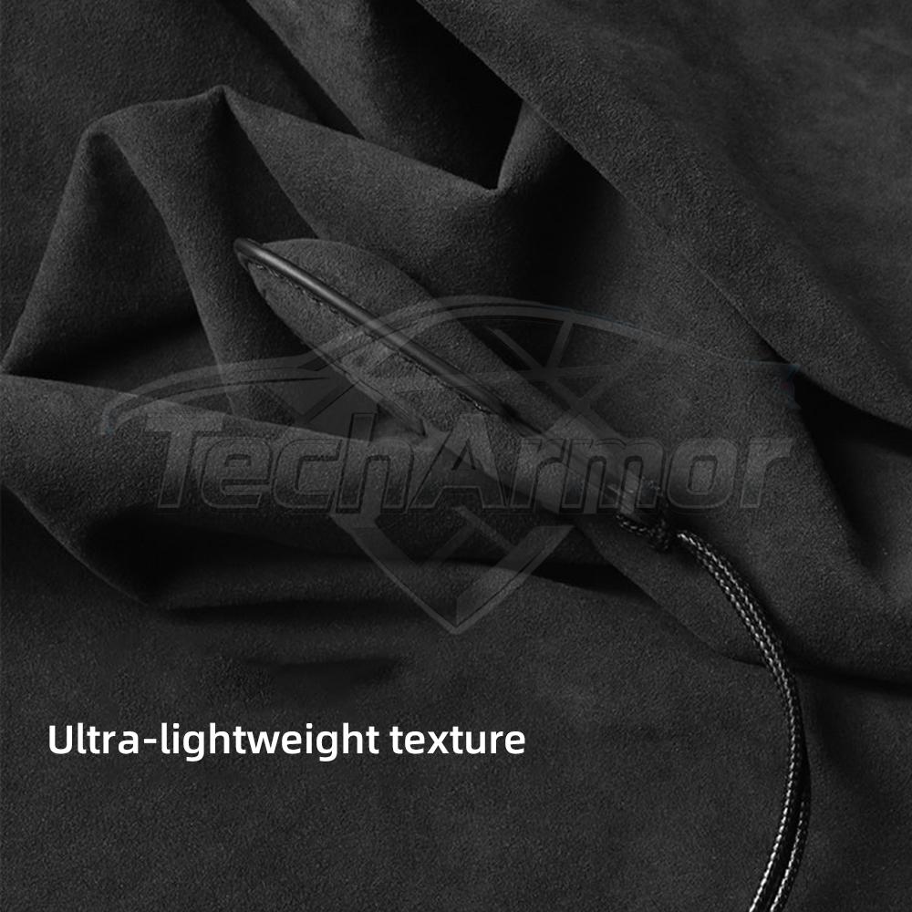 Luxury Suede Leather for Mercedes-Benz A-Class GLB W177 W205 2019-2021 Car Key Case Cover Keychain Holder Organizer Accessories