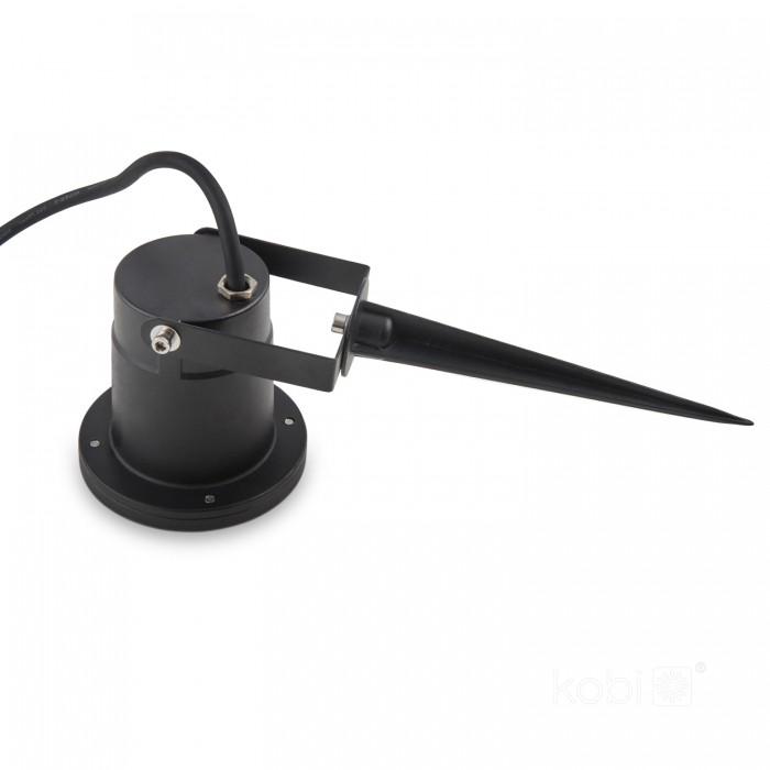 Garden lamp, 1xGU10, IP65, black, driven in