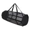 Черная сумка-переноска для коврика для йоги, сумка для баскетбола и волейбола, спортивная сумка для фитнеса и хранения, сетчатая сумка для пилатеса и бодибилдинга