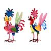8" Tall Metal Rooster Craft Balcony Kitchen Decor Metal Chicken Sculpture