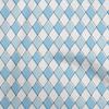 Cotton Flex Light Blue Fabric Argyle Craft Projects Decor Fabric Printed By The Yard 40 Inch
