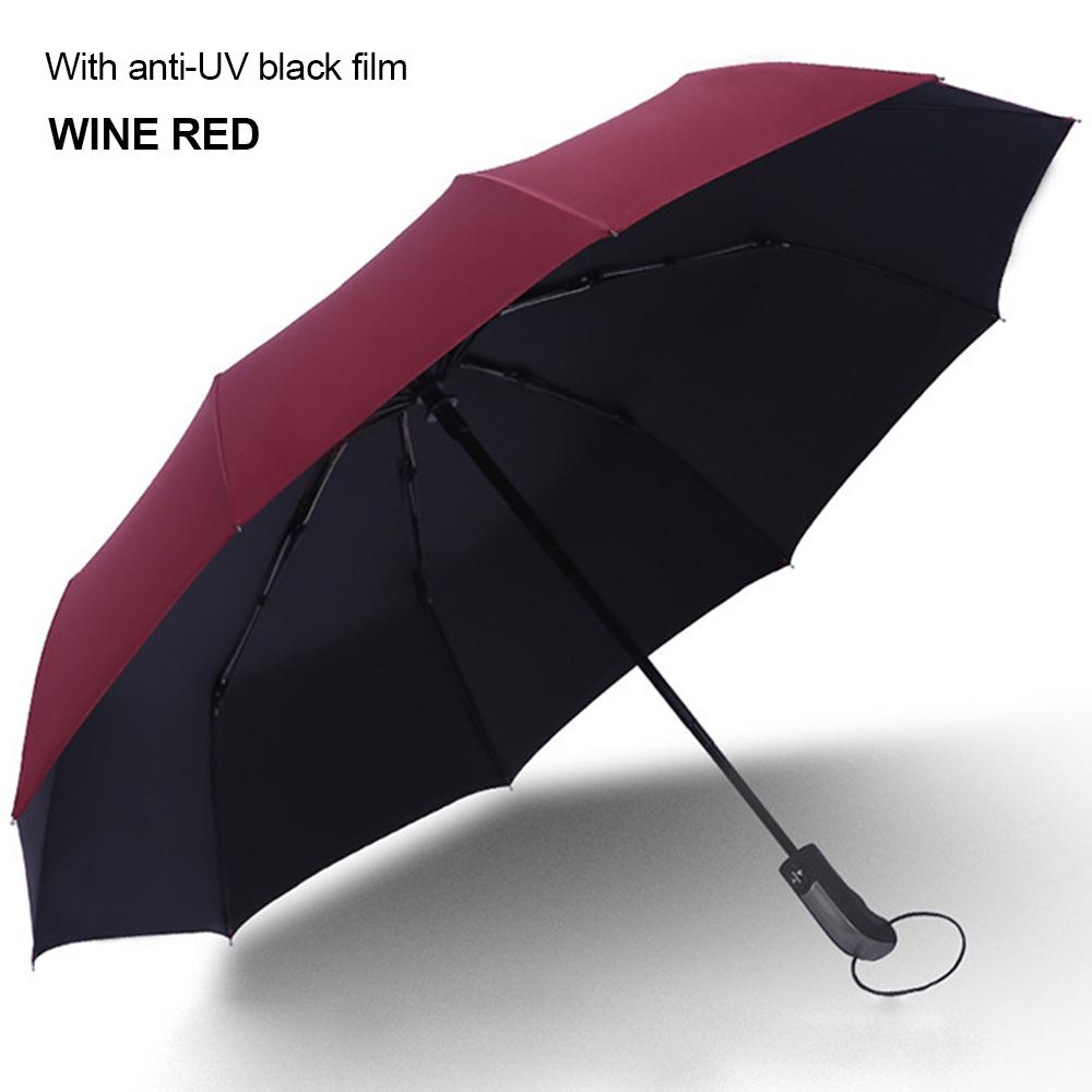 10 ребер 3 створок автоматического складывая сопротивление зонтика перемещения компактного зонтика Виндпрооф ультрафиолетовое