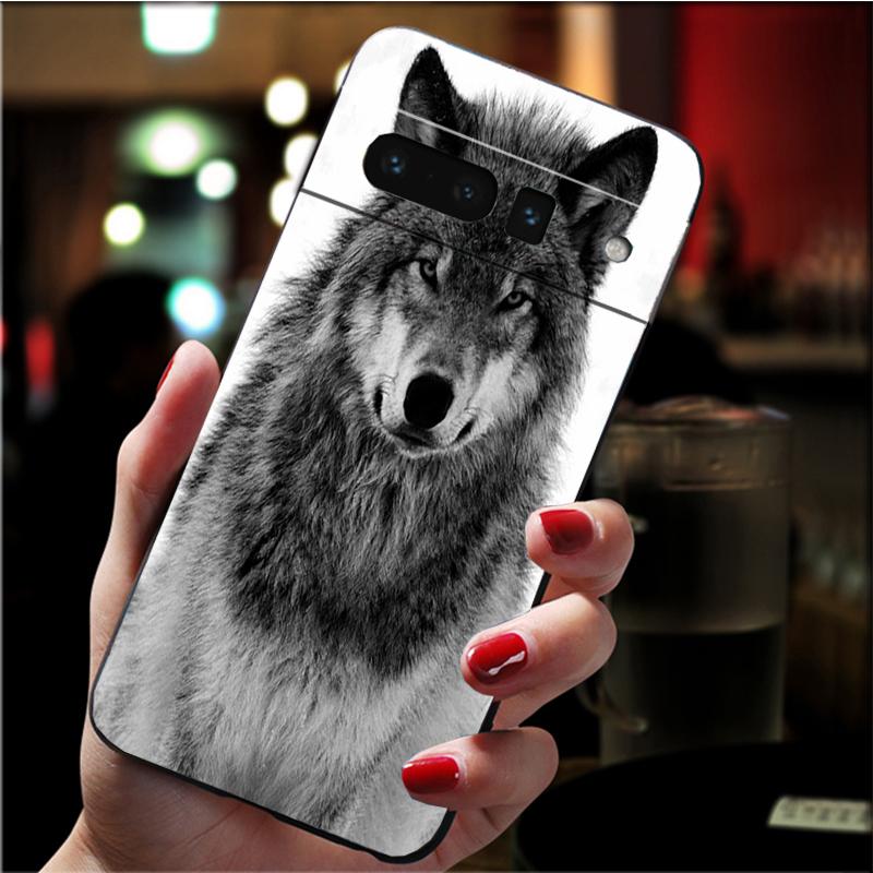 Чехол для телефона Google Pixel 7 Pro 7 6A 6 Pro 5A 4A 3A Pixel 4 XL Pixel 5 6 4 3 XL 3A XL 2 XL Классический крутой чехол с волком Funda