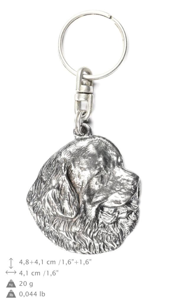 Newfoundland, Newfs, Newfies - Silver-plated Dog Pendant, Handbag Decoration, Backpack Pendant by Art-Dog Brand