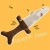 Creative Shark Knife Fur Toy - Funny Shark Blade Doll - Relaxing Pillow With Simulated Sword And Knife Design - Gift Doll