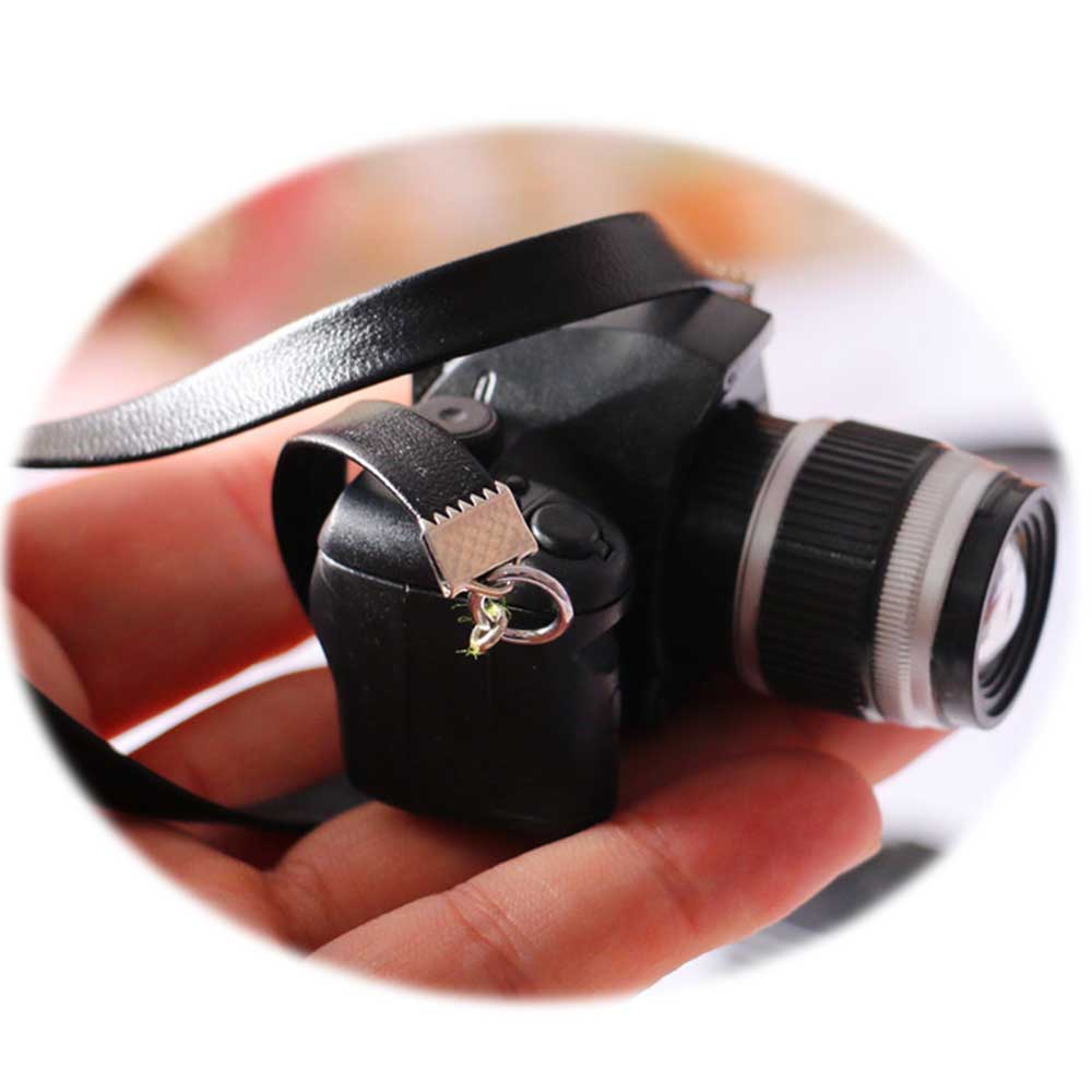 Dollhouse Miniature Accessories Simulation Digital SLR Camera Model Toys for Doll House Decoration