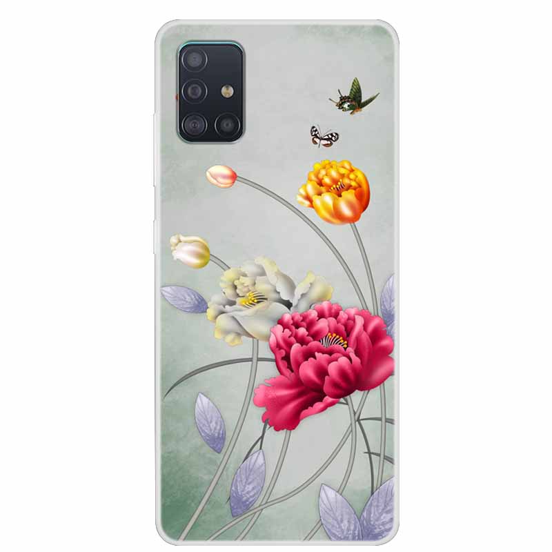 Для чехла Samsung Galaxy A71 A51 M31 Чехол M31S Мягкий силиконовый задний чехол для Samsung A71 M31S Чехол A 51 Ударопрочный чехол M31 Чехол