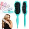 Flexible Rectangular Curling Brush - Unisex Design, Traction, Enhances Curls, Suitable for Normal Hair Types