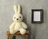 Doshin Original Made In Japan Fluffy Rabbit Plush Toy, 35cm Tall, Cream