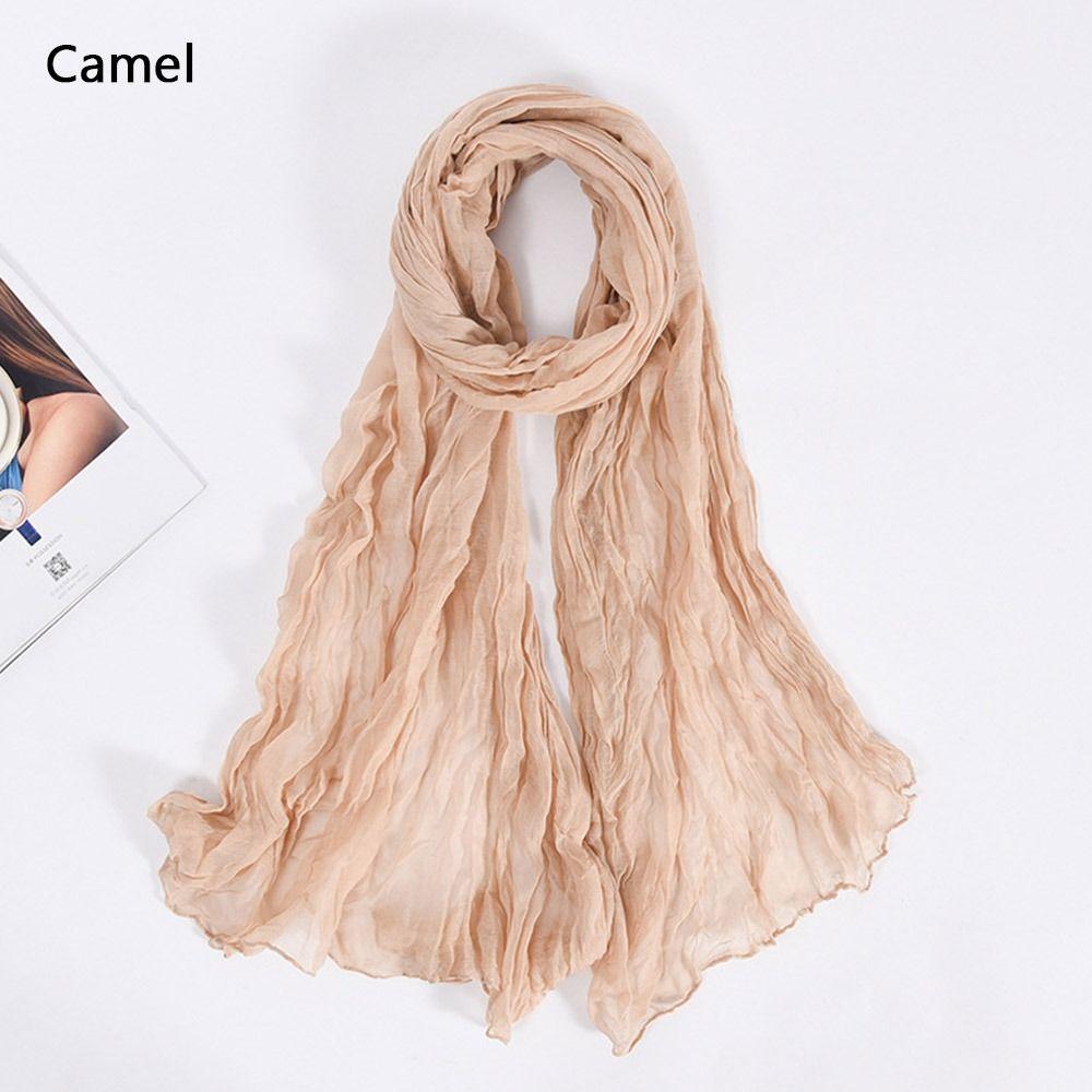 Sun Protection Shawls Soft Pashmina Summer Beach Scarves  for Women Men