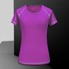 Women Quick Dry Short Sleeve Sports Running T Shirt Breathable Slim Tops Yoga T-shirts Tees Fitness Gym Workout Shirts