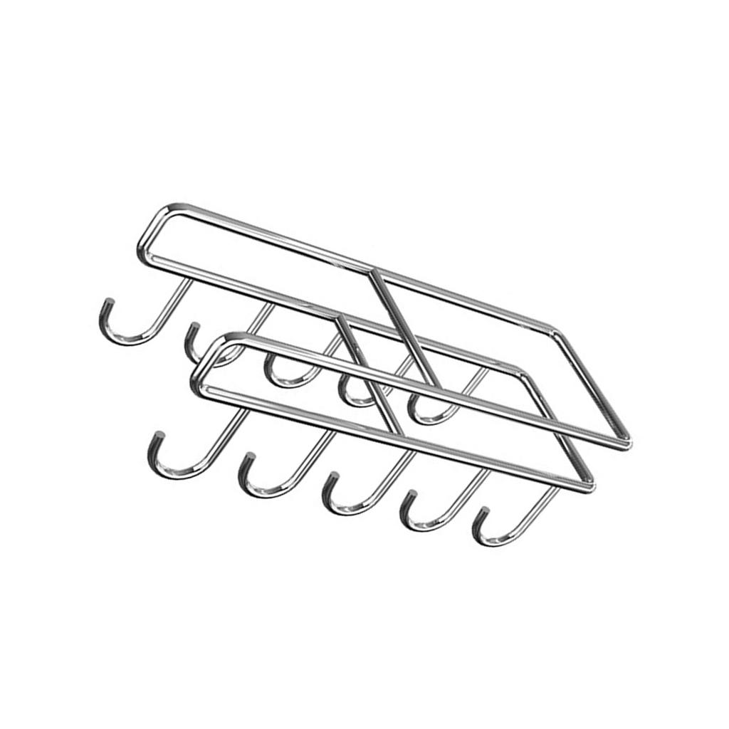 Подвесной органайзер из нержавеющей стали под шкаф для крышек кухонных кастрюль, нержавеющий держатель для разделочной доски с крючком