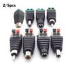 DC Female Male RCA Connector Adapter Plug 2.1x5.5mm DC Jack Power Audio Cable For RGB LED Strip Light CCTV