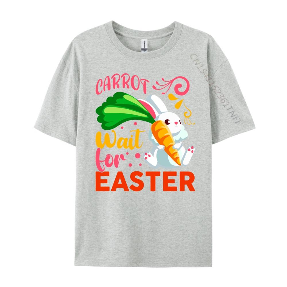 Cute Happy Easter Design Carrot Wait For Easter Tee Shirt Items Lowest Prices Adult Mens Clothing 2025 Large Size