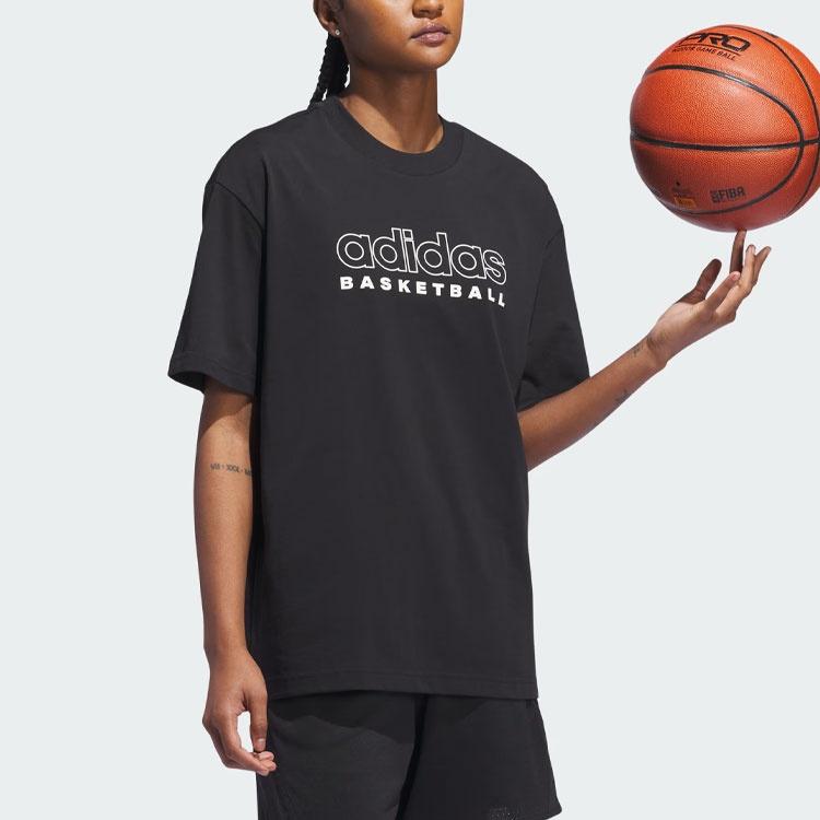 Adidas Drop Shoulder Sleeve T Shirt Women's Black IT9941