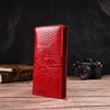 Snake Embossed Lacquered Women's Wallet CANPELLINI 21850 Red