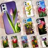 Цветок тюльпана для Realme 13 12 10 11 14 Pro Plus GT 6 5 6T GT7 Pro C55 C53 C51 C21Y C25S C75 C67 C61 Чехол