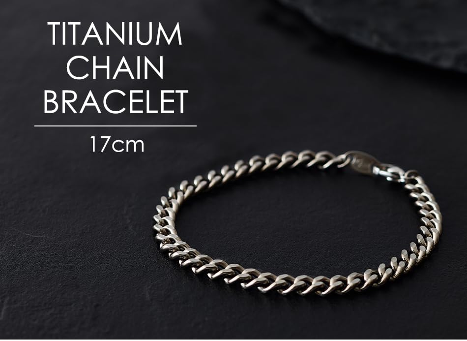 Браслет-цепочка из титана Phiten M 17 см, изготовлен из чистого титанового серебра, аксессуар Kihei, длина 17~21 см, мужской, женский
