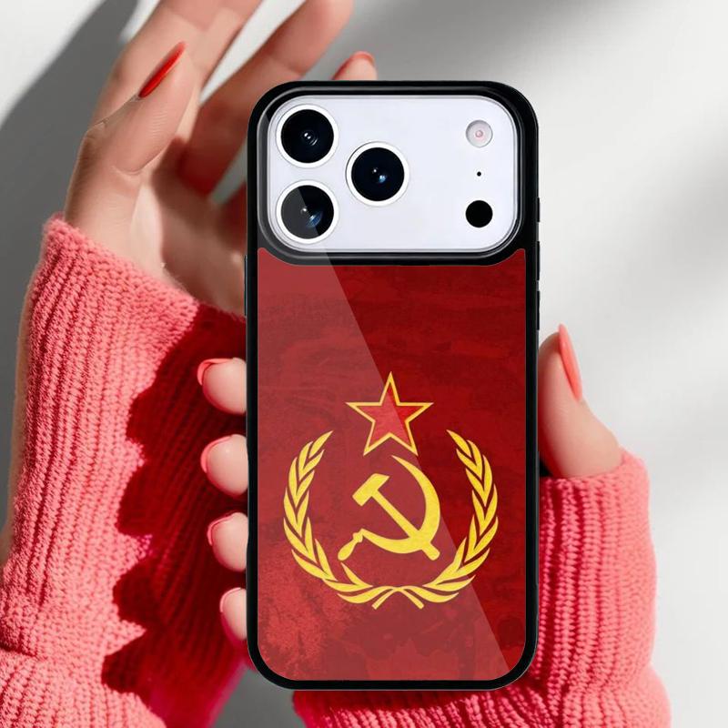 CCCP Soviet Union Russia Phone Case for iPhone 17 16 15 14 13 Pro Max Back Cover for 12 11 Pro Coque