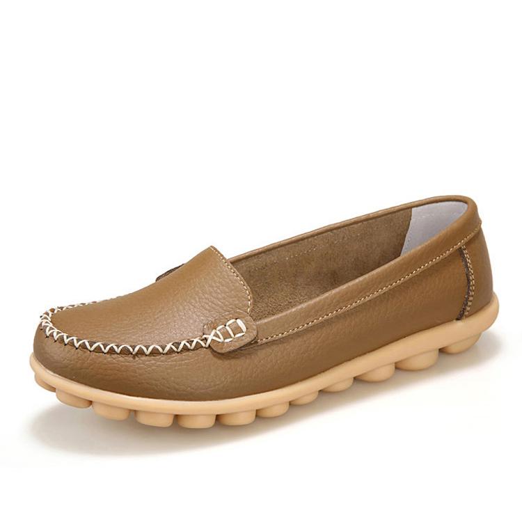 Модные женские туфли Zanpace из натуральной кожи, женские мокасины, мокасины для мам, мягкие повседневные женские туфли для вождения, балетки, туфли на платформе