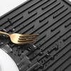 Drain Pad Easy To Clean Hanging Hole Anti-scalding Silicone Tableware Drying Mat Faucet Drip Protection Pad Kitchen Gadget