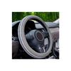 Защелкивающийся чехол на руль, сетчатый плетеный чехол на рулевое колесо для автомобиля, 37-38 см, серый