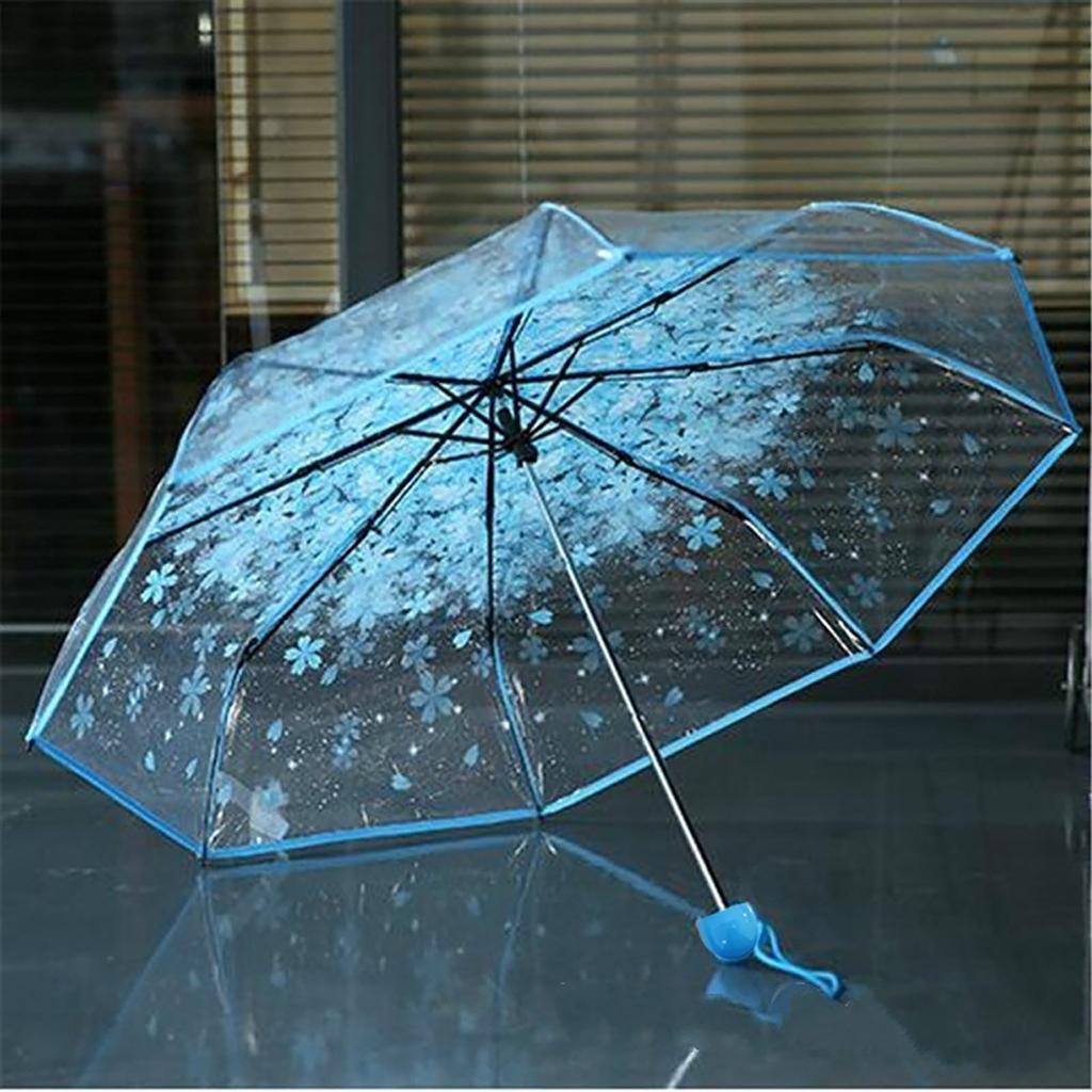 Transparent Clear Umbrella    3 Fold Umbrella