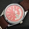 VINTAGE REFURBISHED SEIKO 5 AUTOMATIC 6309A JAPAN MENS RED DIAL WATCH a440747-4 Sk-a440747