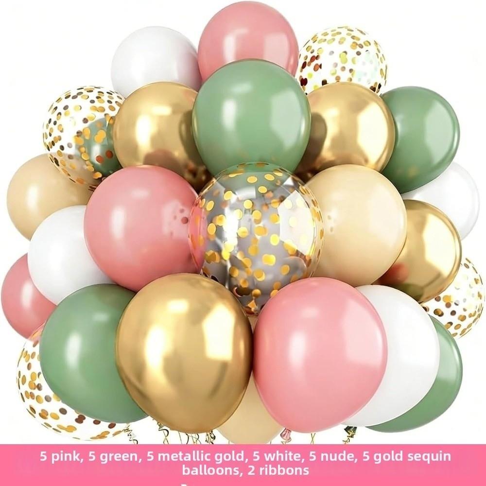 30Pcs Decorative Latex Balloons 12 Inch Balloons Set Valentine's Day Confetti Balloons  Baby Shower