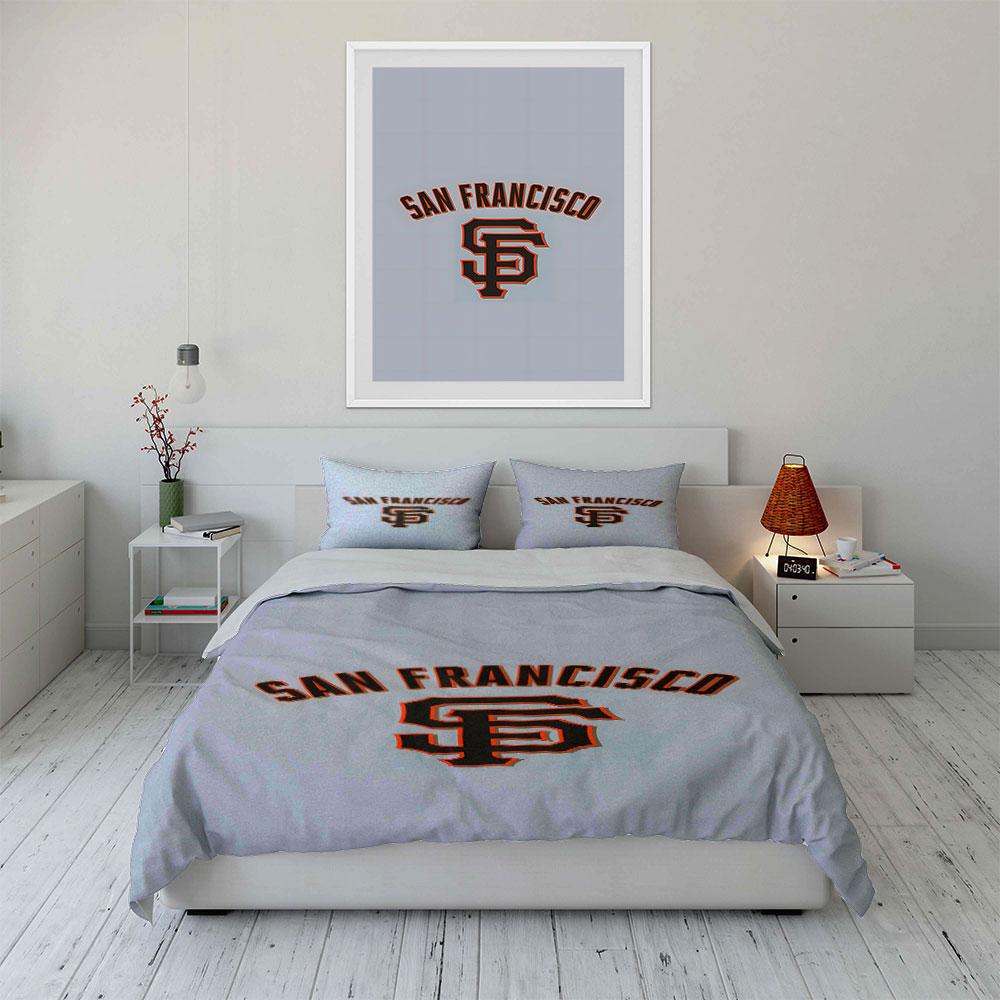 "San Francisco SF Logo Design Bedding" Print Bedding Set Duvet Cover Pillowcases (1* Duvet Cover 2* Pillowcases Do Not Include Comforter)