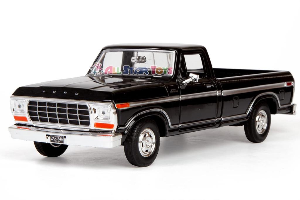 Motormax American Car Ford Diecast 1/24 Scale F-150 1979 Pickup Truck (Black) 79346